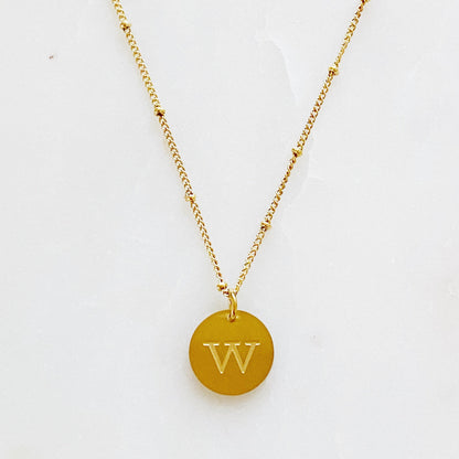 Ellison + Young: Singular Charm Initial Necklace