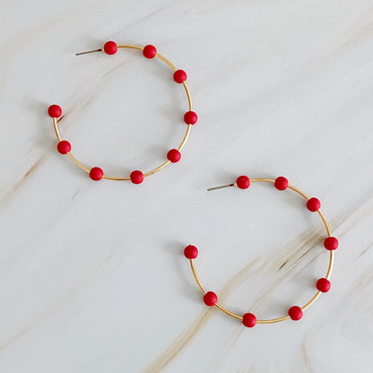 Games On Cloud Nine Hoop Earrings