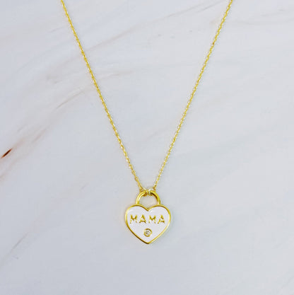 Pastel Locket Mama Necklace