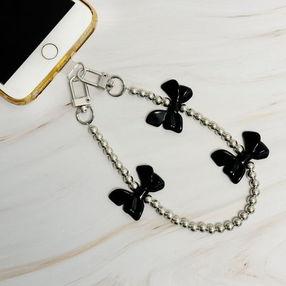 Bows And Beads Phone Wrist Lanyard and Cross Body Phone Lanyard Set