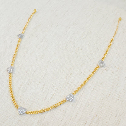 Heartful Rhythm Chain Necklace