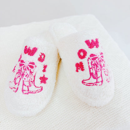 Howdy Boot Coziest Lounge Slippers