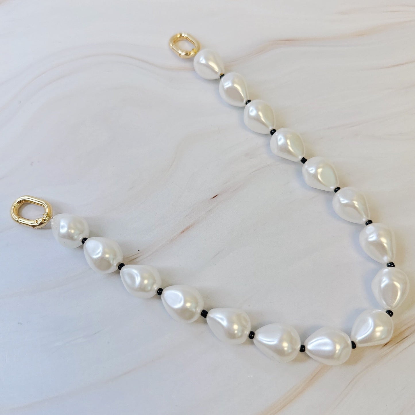 Pearl And Bead Bag Charm