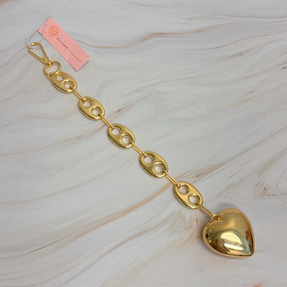 Horse Bits Heart Dangle Bag Charm