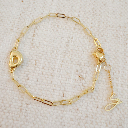 Mini Balloon Initial Bracelet