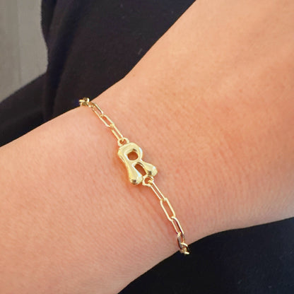 Mini Balloon Initial Bracelet