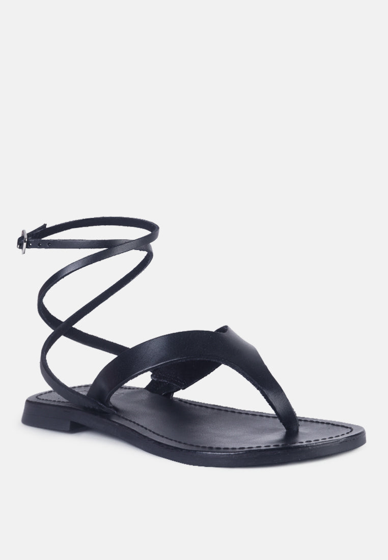 Wrap-Up Tie Around Flat Sandals