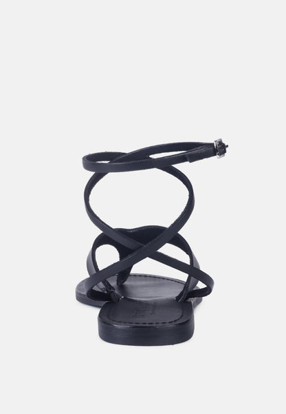 Wrap-Up Tie Around Flat Sandals
