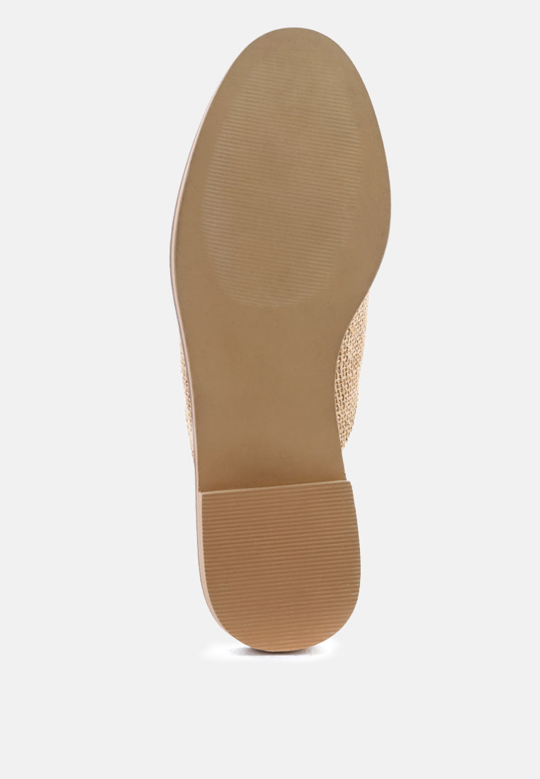 Lia Handcrafted Canvas Mules
