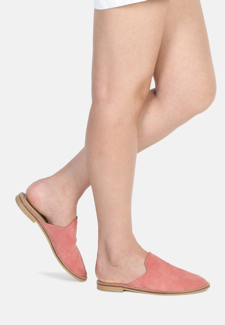 Lia Handcrafted Canvas Mules