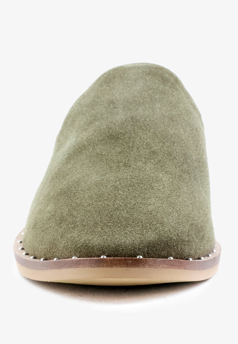 Lia Handcrafted Canvas Mules