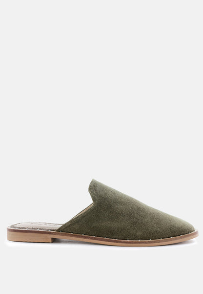 Lia Handcrafted Canvas Mules