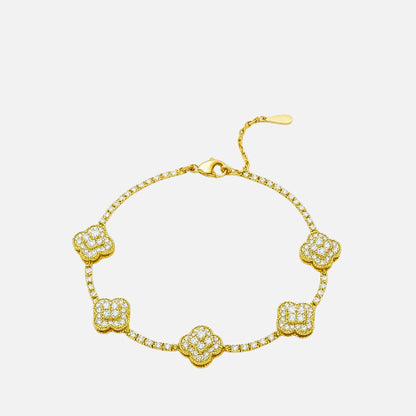 MKF Collection by Mia K. - Lila Pave Bracelet
