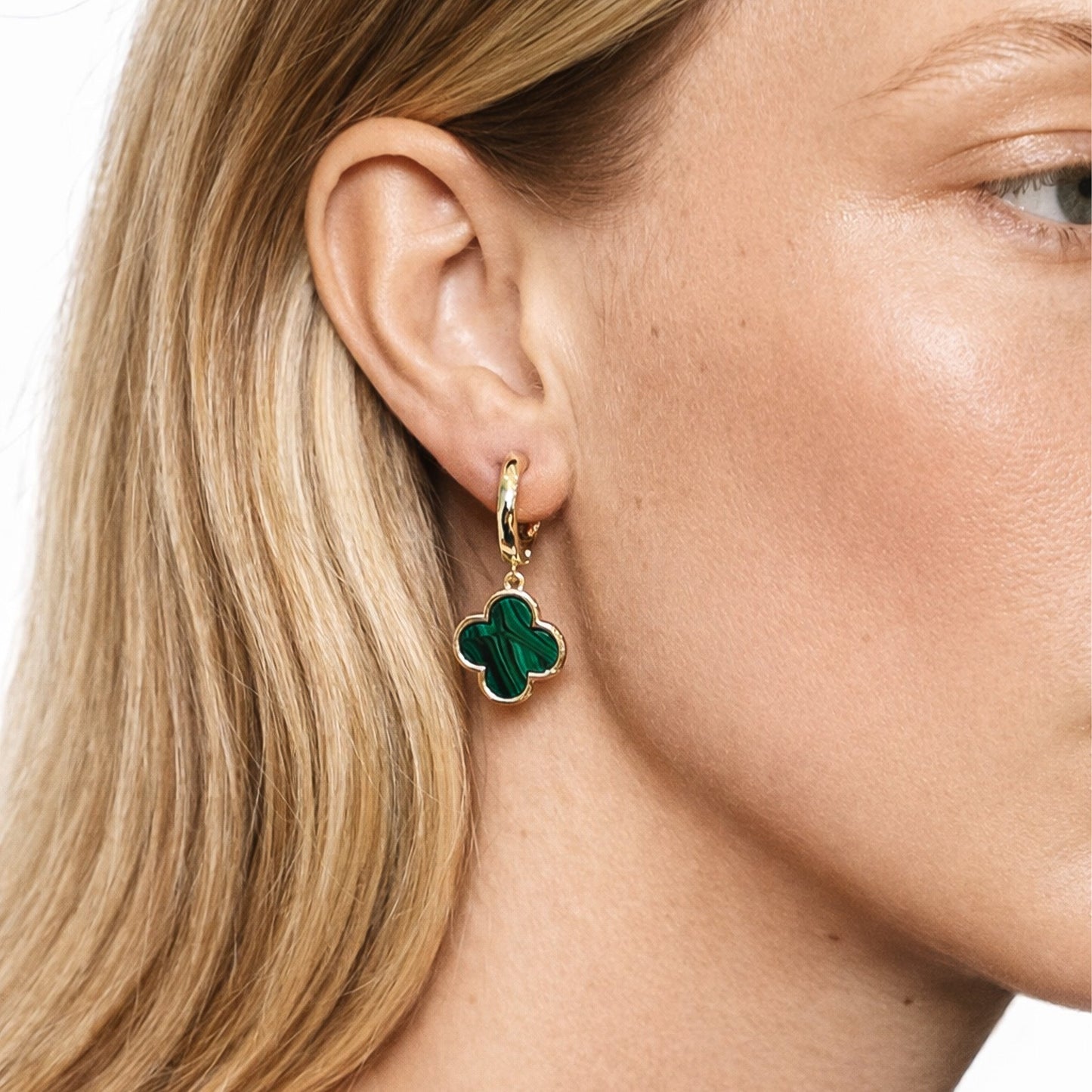 MKF Collection by Mia K. - Clover Drop Earrings