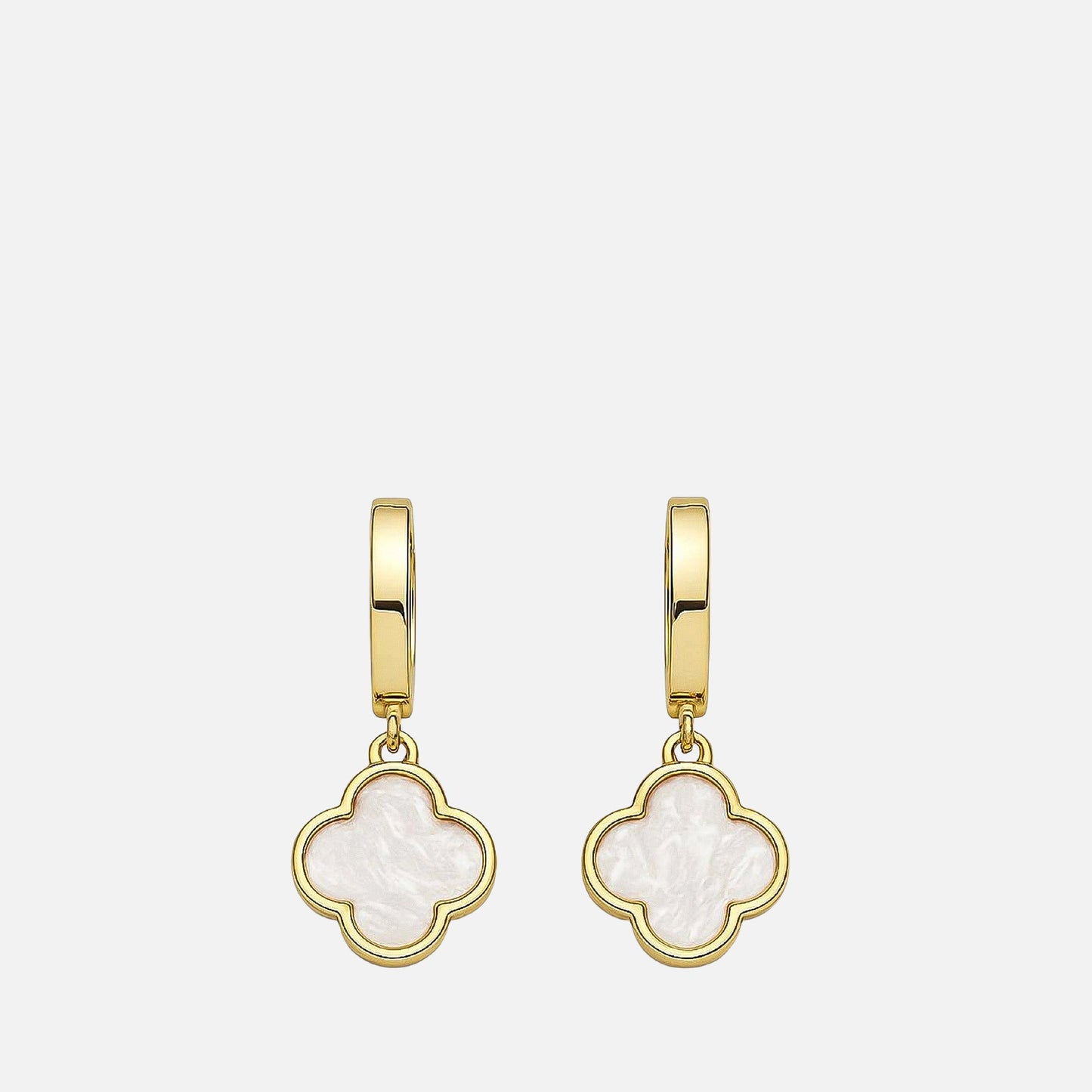 MKF Collection by Mia K. - Clover Drop Earrings