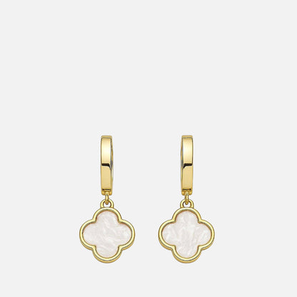 MKF Collection by Mia K. - Clover Drop Earrings