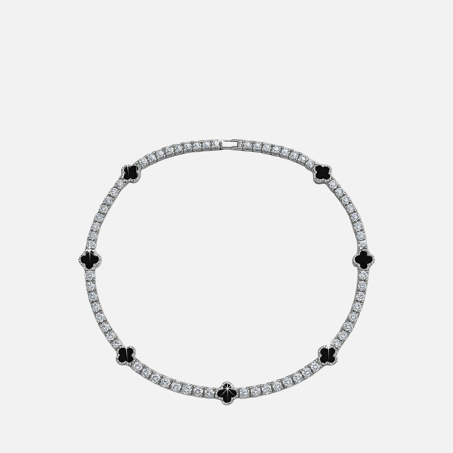MKF Collection by Mia K. - Noir Line Necklace