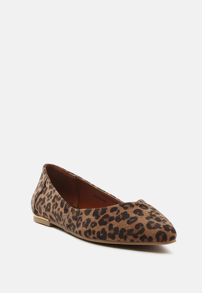 Geralda Suede Pointed Ballerinas
