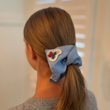 Love And Cherry Square Hair Scrunch Set Of 2