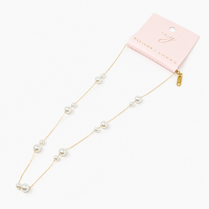 Lovely Lady Dainty Pearl Necklace