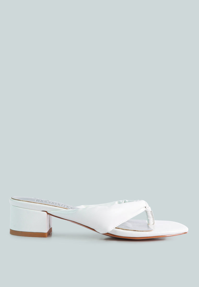 Memestar Low Heel Thong Sandals