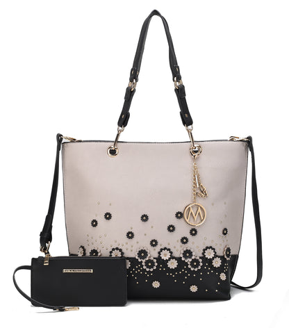 MKF Collection by Mia K. - Petra Tote Bag and Wristlet Set