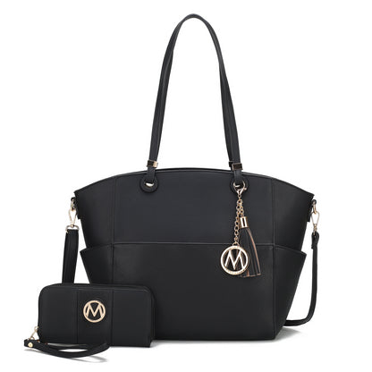 MKF Collection by Mia K. - Prisha Tote Bag and Wallet Set