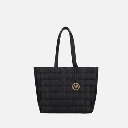 MKF Collection by Mia K. - Rowan Woven Tote Bag