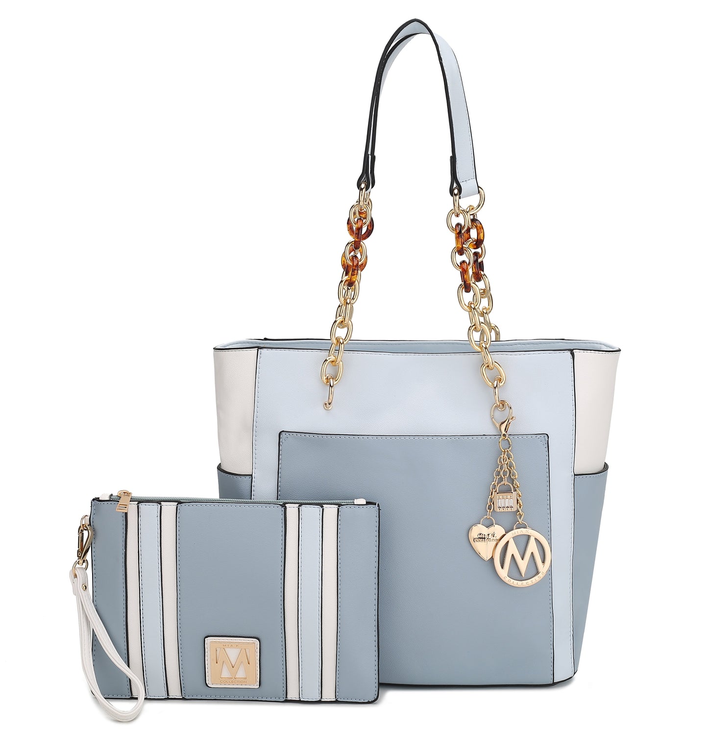 MKF Collection by Mia K. - Rochelle Tote and Wristlet Set