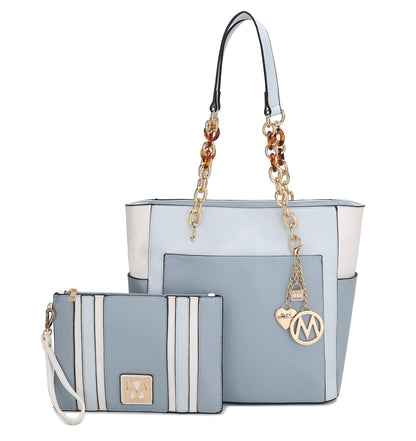 MKF Collection by Mia K. - Rochelle Tote and Wristlet Set