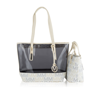 MKF Collection by Mia K. - Tayla Signature Tote Bag and Mini Tote Set