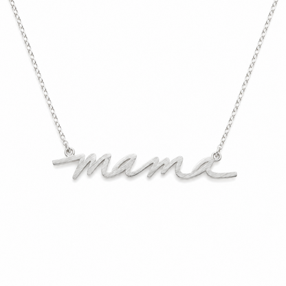 Mama Script Necklace