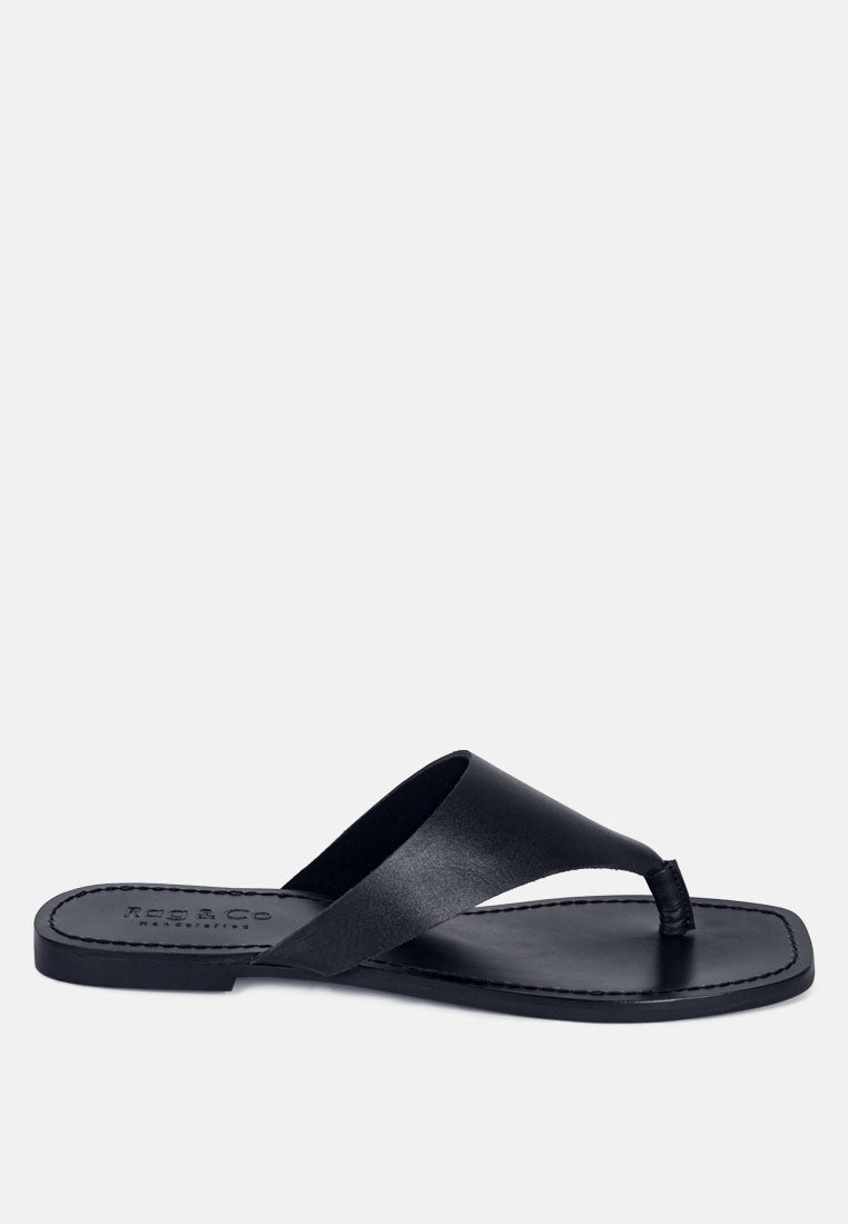 Orofer Soft Leather Luxury Thong Flats