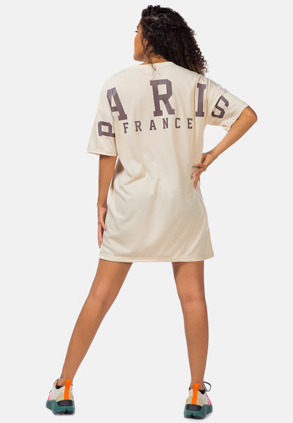 Over Sized Varsity Graphic Tee Top