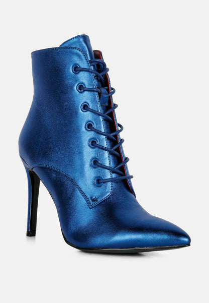 Piet Metallic Stiletto Ankle Boot