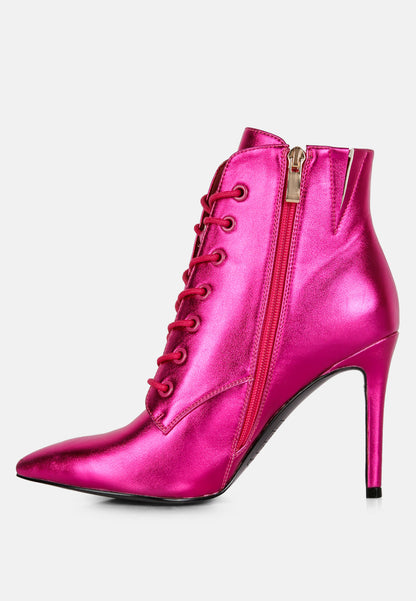 Piet Metallic Stiletto Ankle Boot