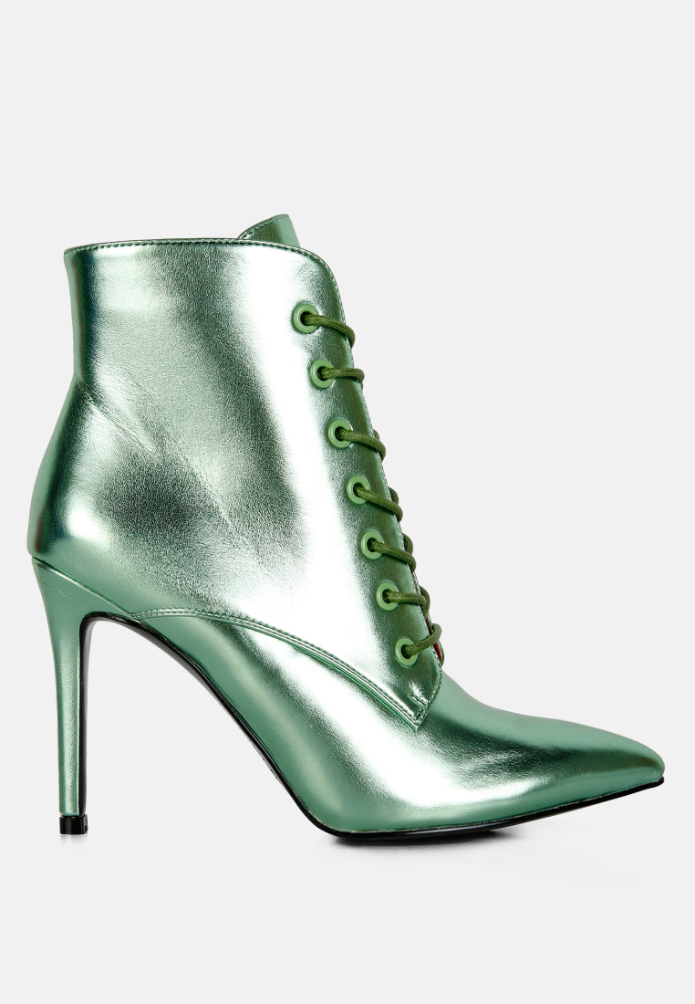 Piet Metallic Stiletto Ankle Boot