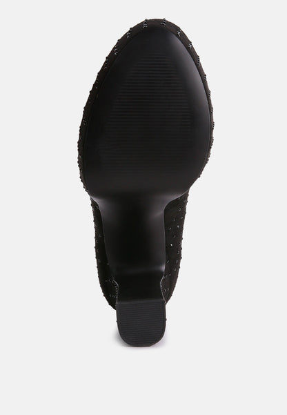 Poppins Glinting Platform High Pumps