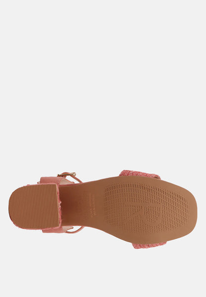 Rayna Braided Jute Strap And Suede Sandal
