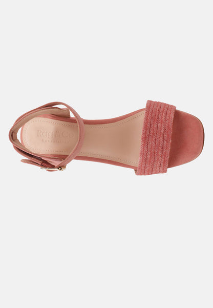 Rayna Braided Jute Strap And Suede Sandal