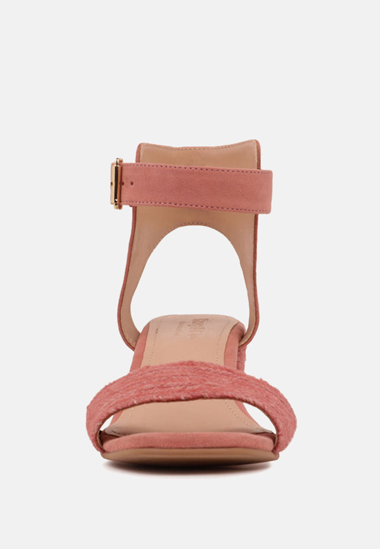 Rayna Braided Jute Strap And Suede Sandal