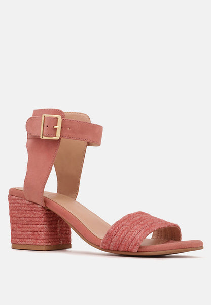 Rayna Braided Jute Strap And Suede Sandal