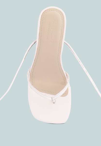 Dorita Kitten Heel Lace Up Sandal