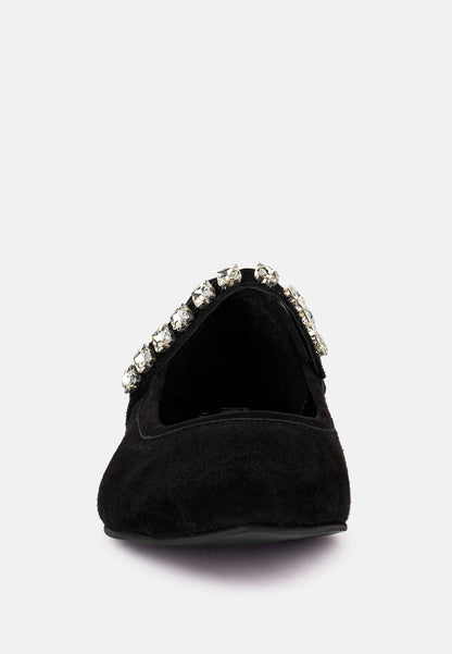 Assisi Fine Suede Maryjane Ballet Flats