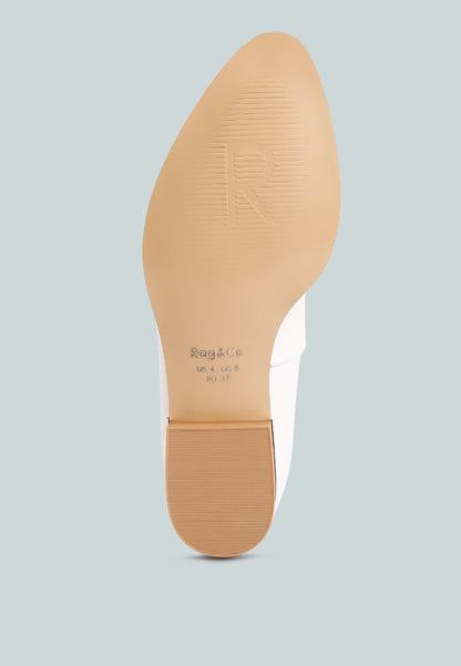 Richelli Metallic Sling Detail Loafers