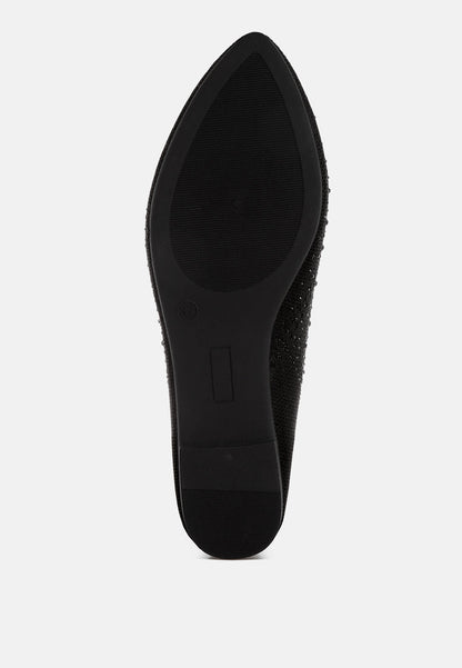 Abedi Rhinestone Embellished Pull Tab Loafers