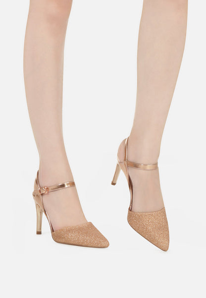 Sha Ankle Strap Slingback Stiletto Heel Sandals