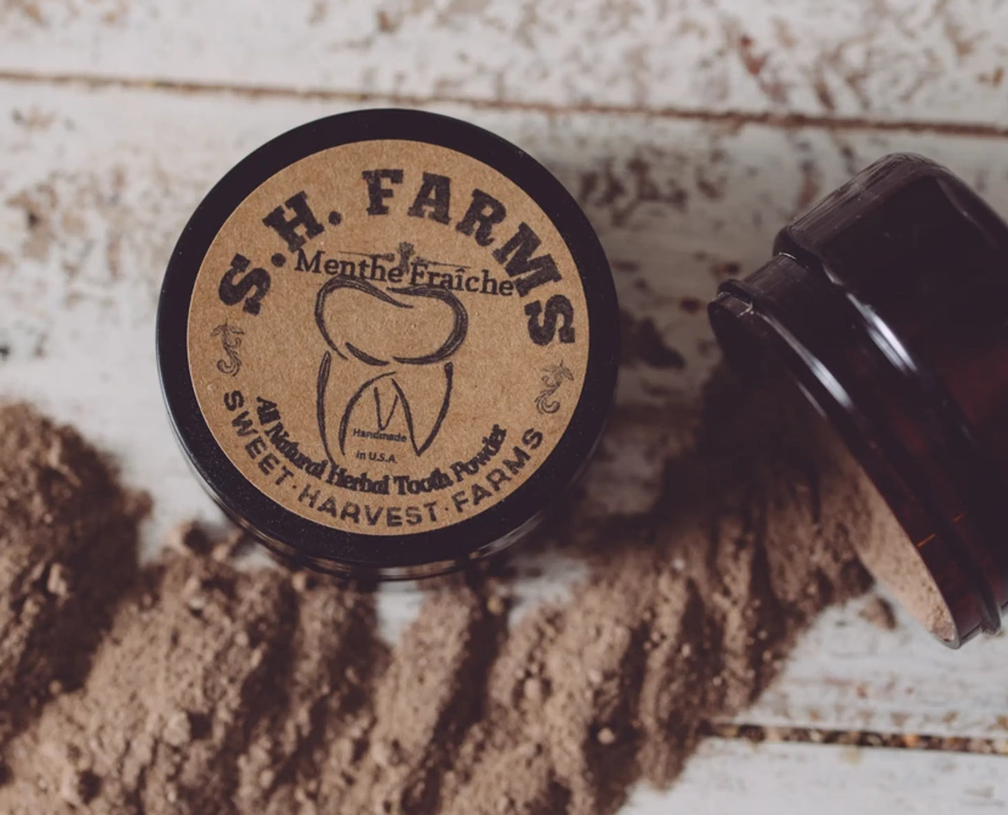 Menthe Fraîche Organic Tooth Powder Fluoride Free - Peppermint (4oz)