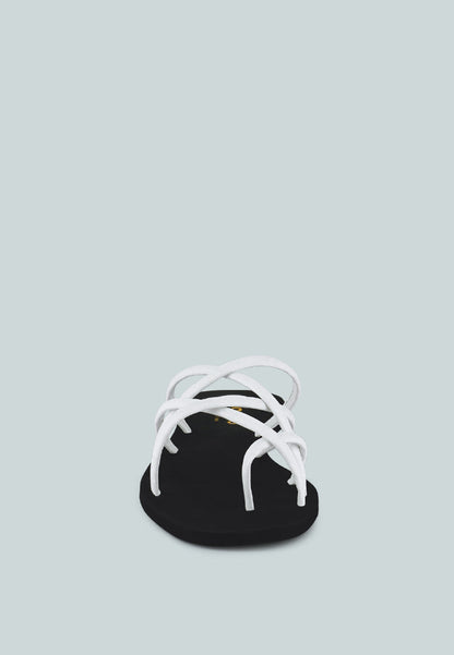 Sweetin Strappy Flat Slip On Sandals