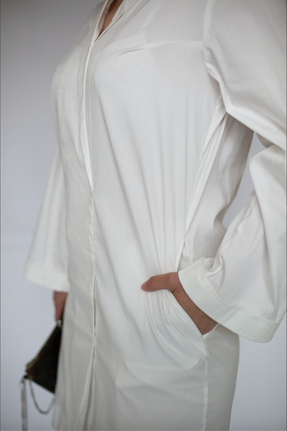 WRAPPED DRESS WIDE OPEN SLEEVES